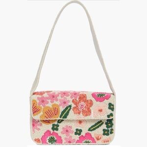 Collection XIIX Beaded Floral Shoulder Bag